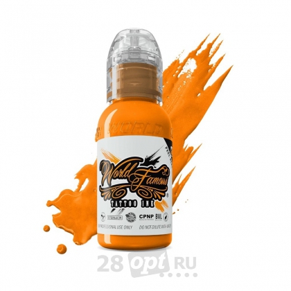 Краска для художественной татуировки World Famous Tattoo Ink, BTK Marigold Twine, 30 мл