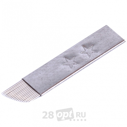 Иглы для микропигментирования MUP3042A, 17 микроигл