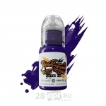 Краска для художественной татуировки World Famous Tattoo Ink, Amsterdam Purple, 15 мл