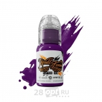 Краска для художественной татуировки World Famous Tattoo Ink, Purple Rain, Purple Kush, 15 мл