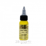 Уцененный товар Краска для художественной татуировки LushColor, Lemon yellow, 30 мл