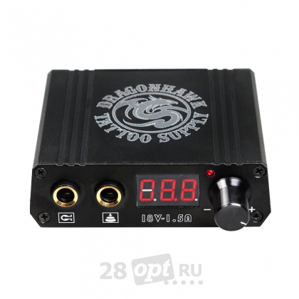 Мини-блок питания для тату-машинки Dragonhawk, P078-1, Black