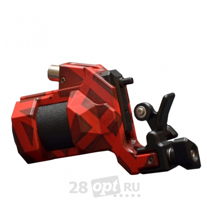 Роторная тату-машинка для художественной татуировки Linx Rotary IKAR, Red-black