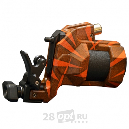 Роторная тату-машинка для художественной татуировки Linx Rotary IKAR, Orange-black