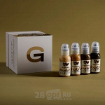 Сет красок для художественной татуировки World Famous Tattoo Ink by SASHA O'KHARIN, RGBY Skin Tone Set, 30 мл