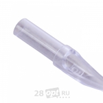 Уцененный товар Тату-наконечник Flat Professional Tip 5, Clear, коробка 50 шт.